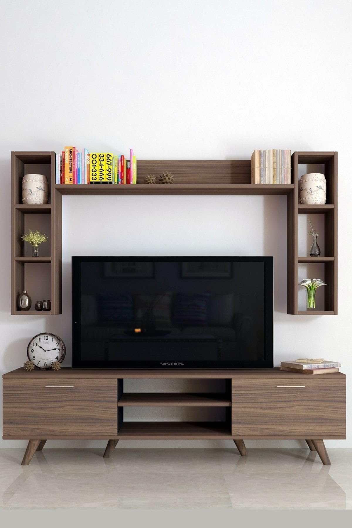 Moonlife İstanbul Dolaplı Tv Ünitesi 1 Ceviz