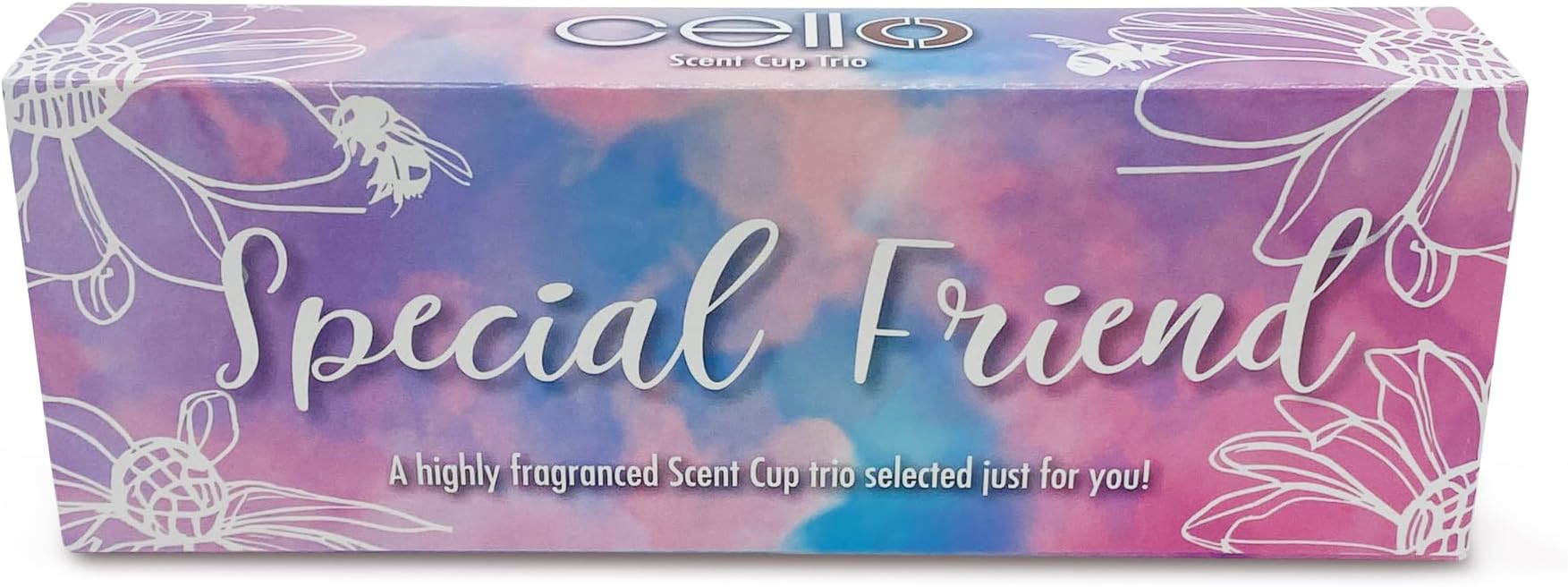 Cello Scented Candle Trio Gift Set - Special Friend 3 Tealight Fragrant Candles for Women, Birthday, Christmas & Friendship Long-Lasting Home Fragrance Present