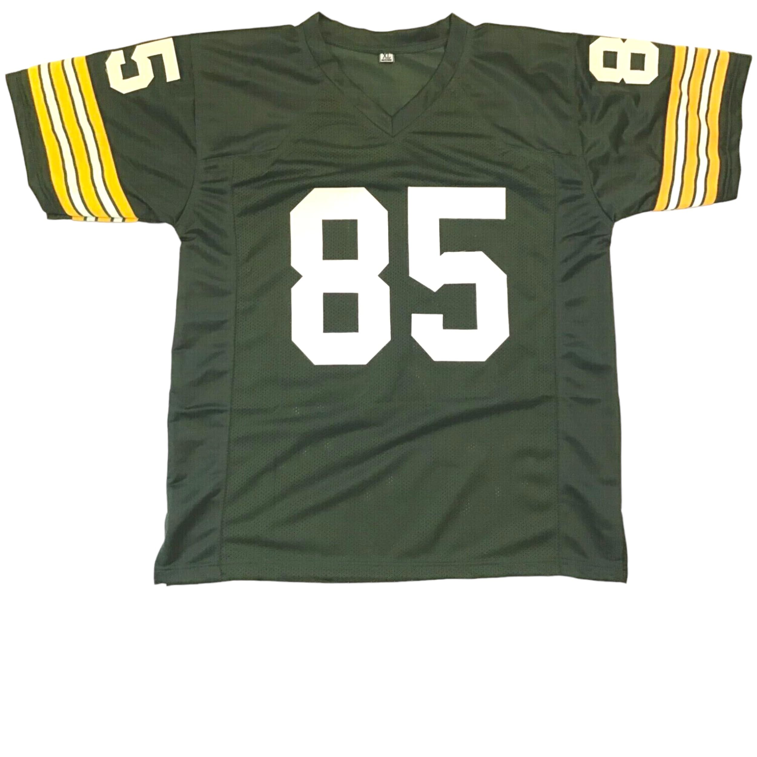 Max McGee Green Jersey Stitched Custom Football New No Brand/Logos (US, Alpha, X-Large, Regular, Regular, Green)