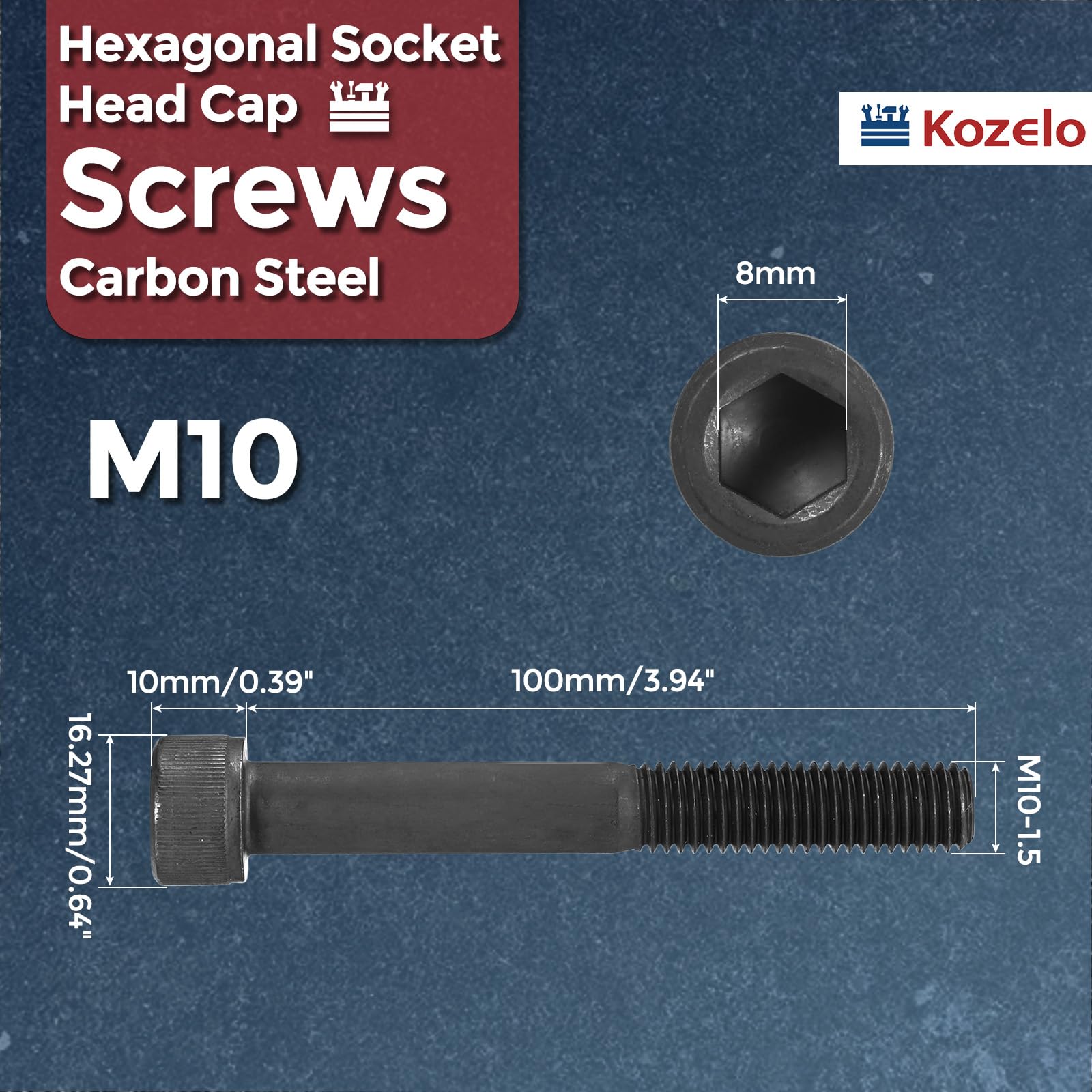 Kozelo 5pcs Socket Head Cap Screws - Image 2