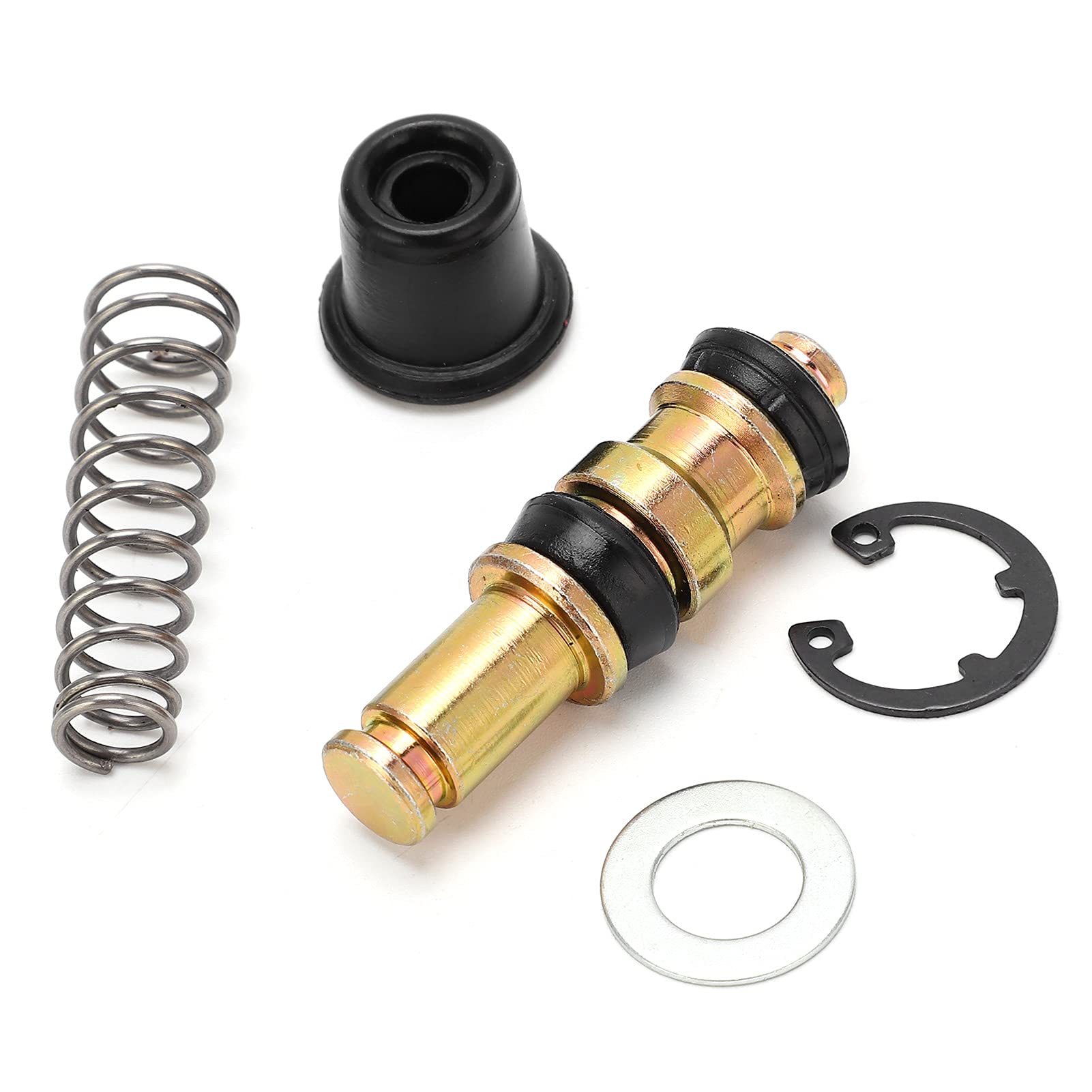 Zestaw do Przebudowy Przedniego Cylindra Głównego, Metal + Guma Motocyklowe Hydrauliczne Sprzęgło Hamulcowe Tłok Zestaw Naprawczy 14mm/0.55in Zamiennik do Skutera Dirt Bike