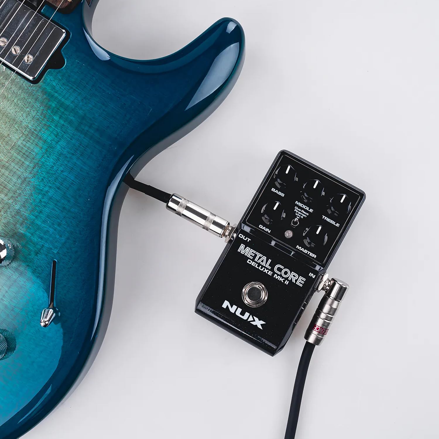 NU-X | Metal Core Deluxe mkII Pedale Con 3 Selezionabili Ad Alto Guadagno Valvole Amp Modelli