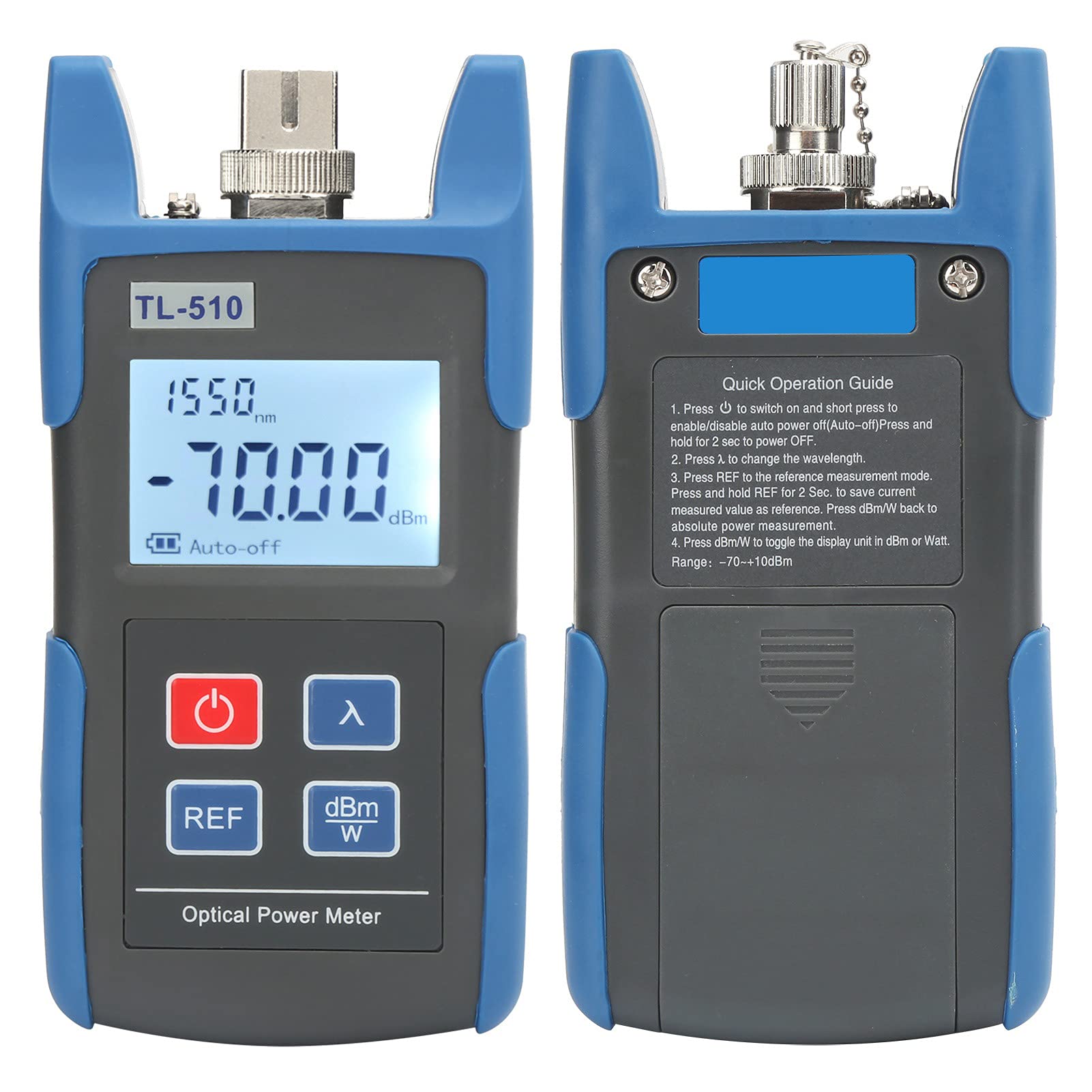 TL510 Potenza Ottica, Rilevatore di Precisione Tl Strumento di Misura Alto 510 Metri 70~10dBm