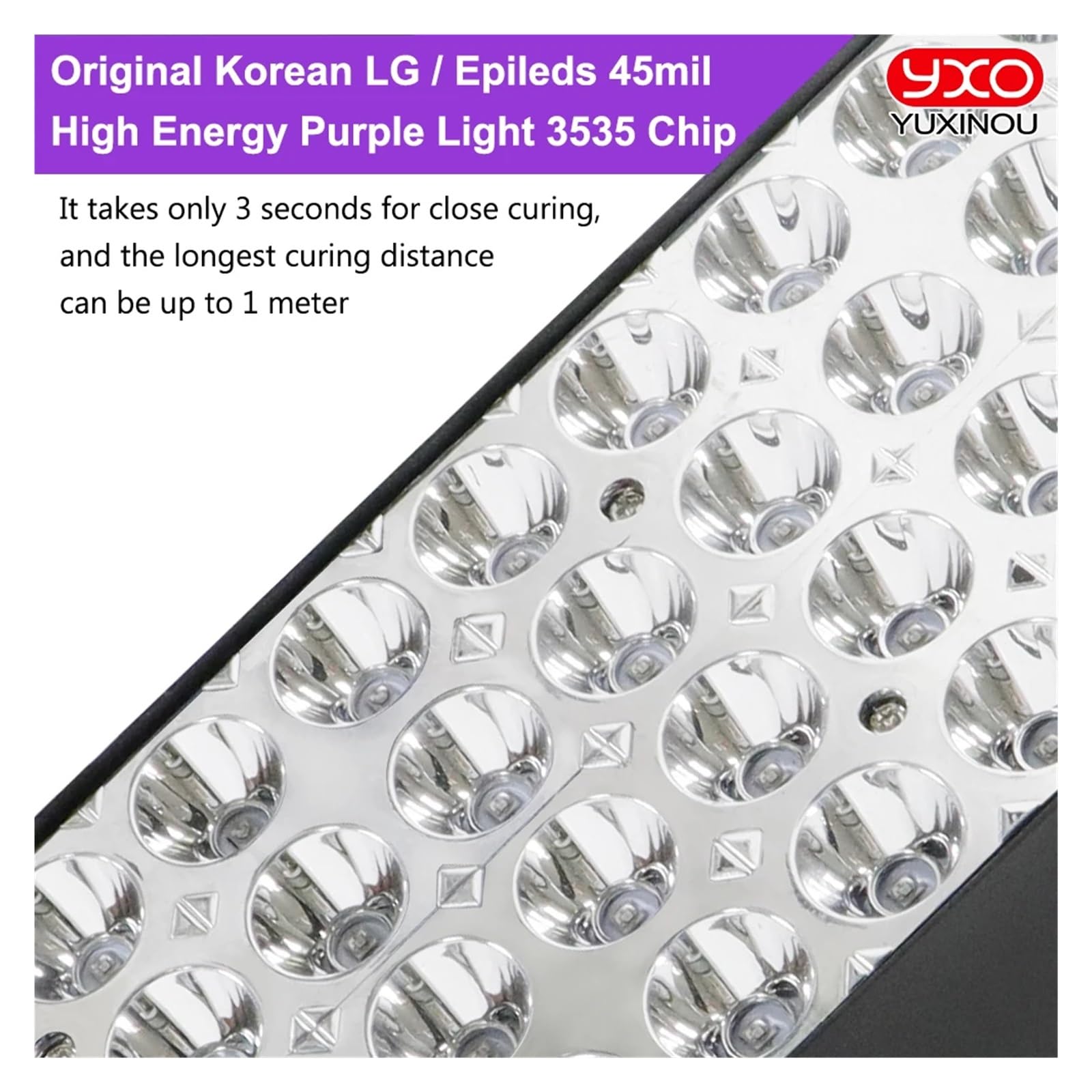 Resina Fotosensible Solidificada Lámpara de curado UV LED 40 LED 1000 W impermeable para curado de pegamento UV impresión 3D