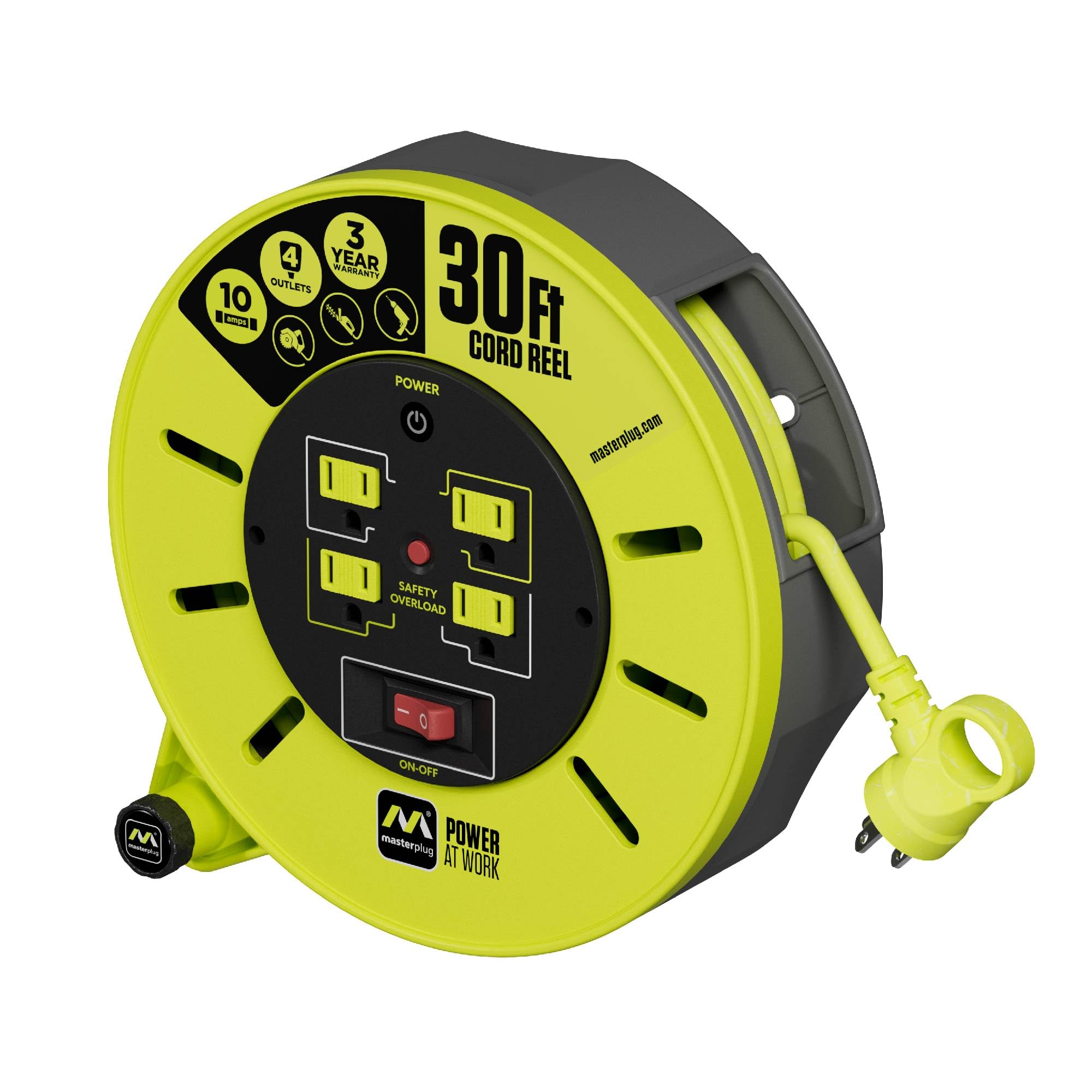 BTICINO Cable Reel S2630, Electric Extension 30 M, 4 Earthed - View #6