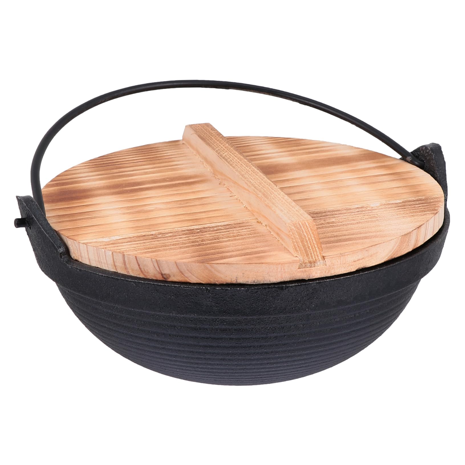 PRETYZOOM Japanese Shouxi Hanging Pot Camping Kitchenware Hiking Cookware Picnic Cookware Outdoor Cooking Pot