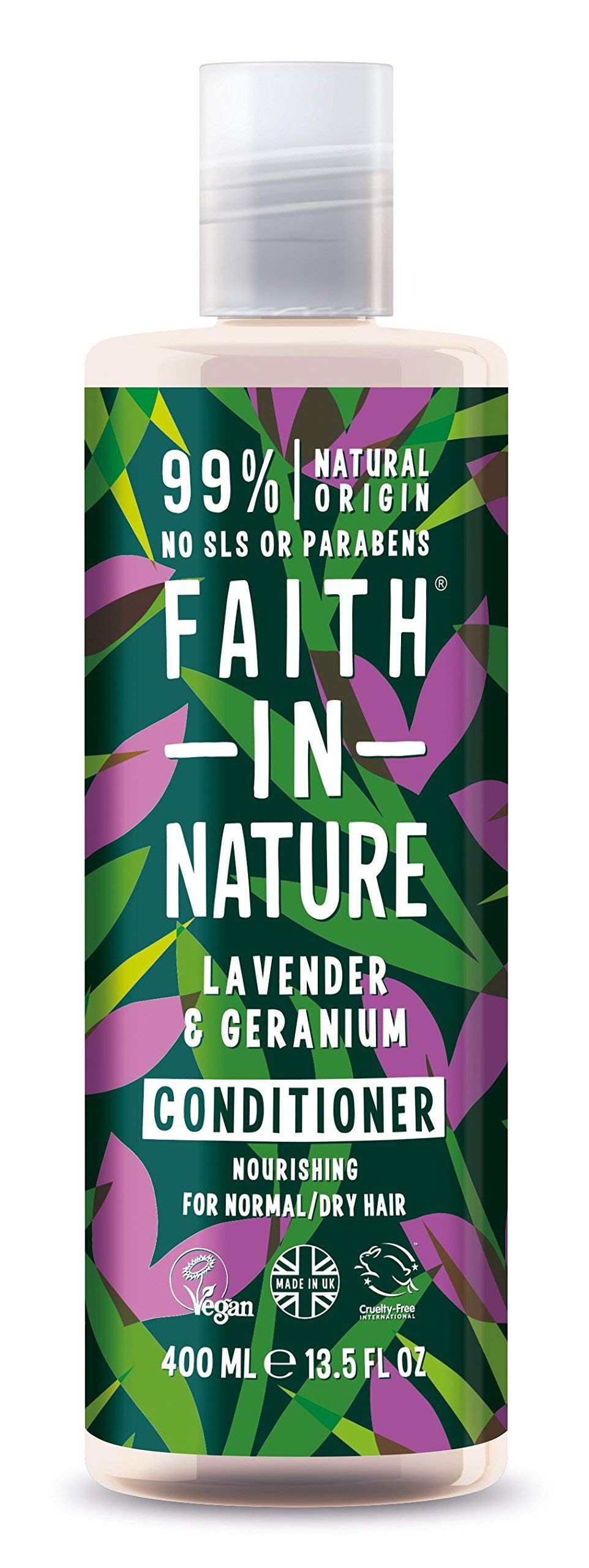 Faith In Nature Lavender & Geranium Conditioner Normal To Dry Hair 400ml by Faith In Nature