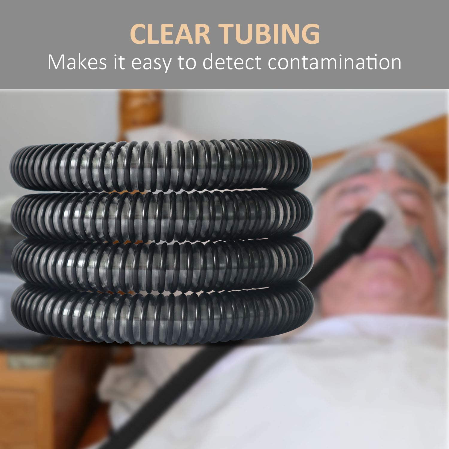 Longevity Turtle CPAP Hose Premium Universal 6 ft and 22mm CPAP Tubing