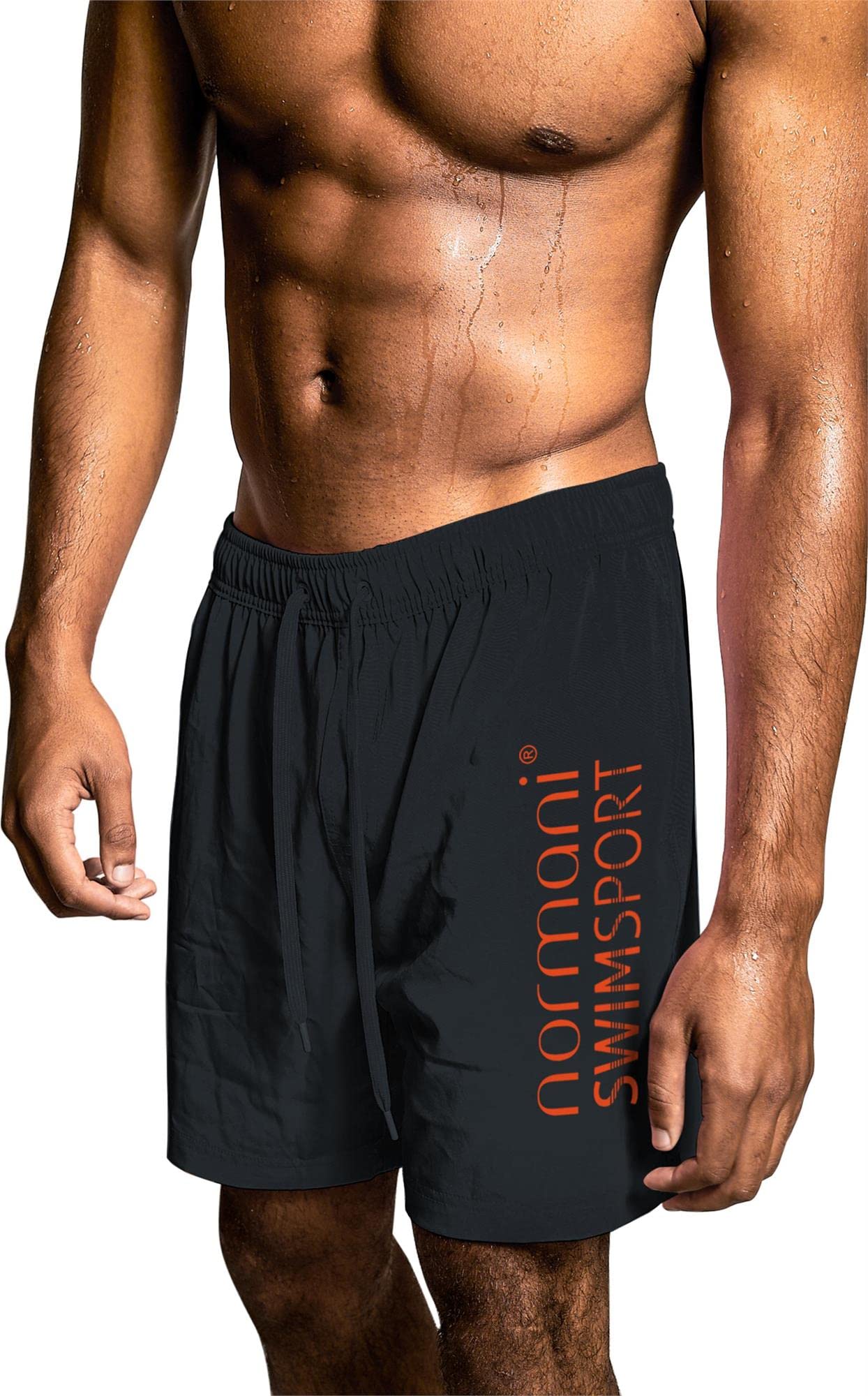 normani Badeshort zweifarbig Schwimmhose für Männer - sportliche Herren Badehose aus Nylon