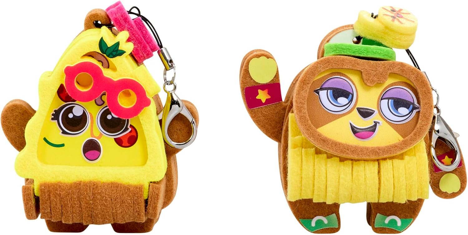 TOMY Stakimos Sporty Sam and Yummy Yasmin | Kids Craft Set to Build Your Own Adorable 3D Characters from Recycled Polyester Craft Foam | No Glue or Cutting Needed | Craft Kits for Kids Ages 6+ Years