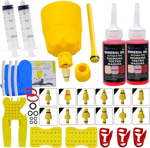 CYCOBYCO Mineral Oil Brake Bleed Kit for Shimano Tektro Magura Hayes