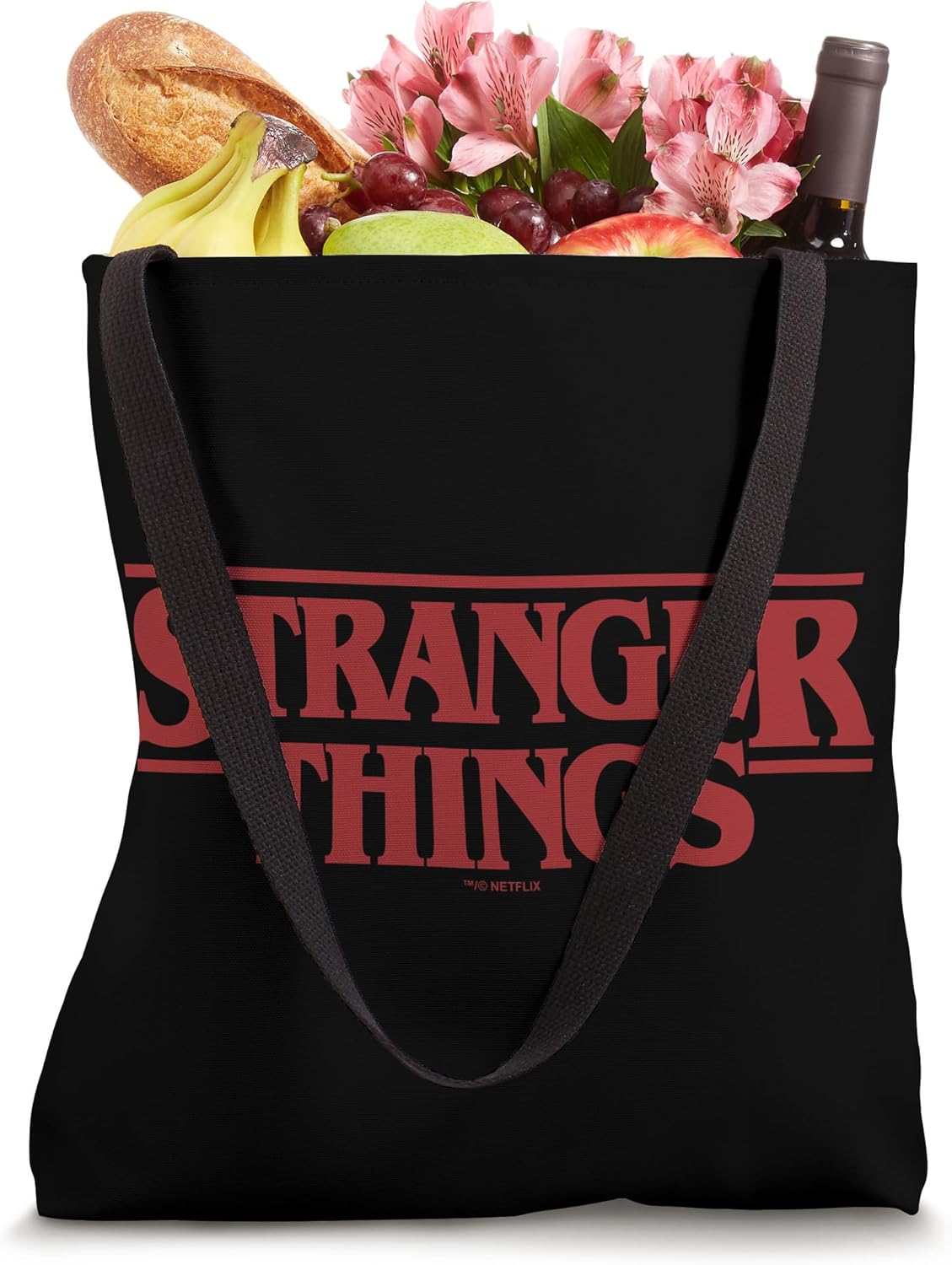 Netflix Stranger Things Solid Logo Tote Bag