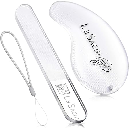 Amazon Co Jp La Sachi かかと角質取り 爪やすり ガラス製 0 01mナノ技術 ストラップ付 足裏 角質 とり かかと削り つめみがき セット ビューティー