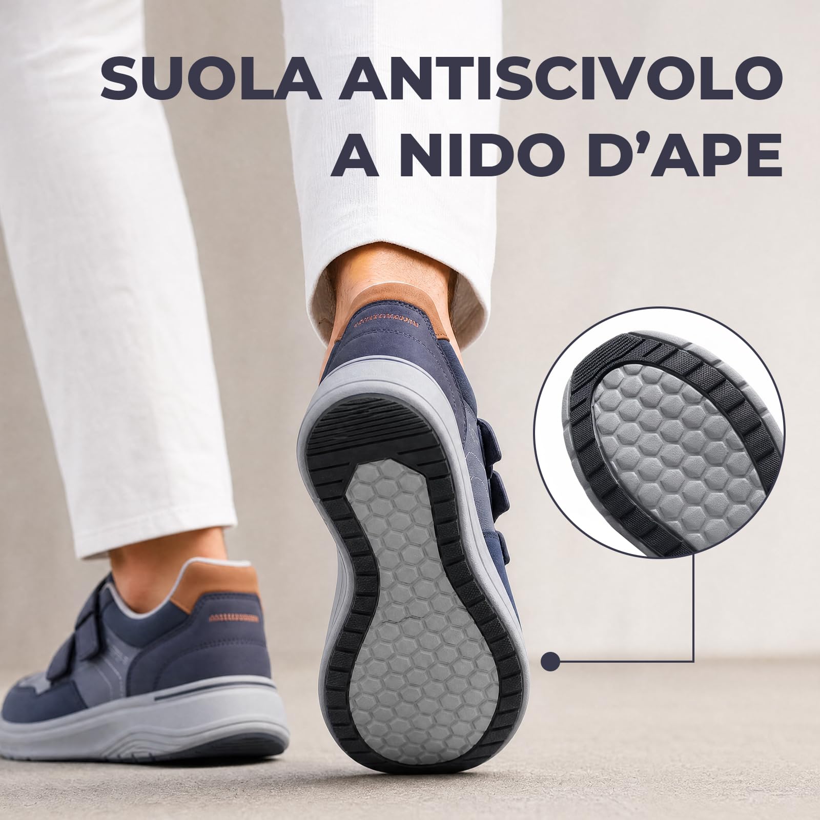 Męskie trampki z zapięciem na rzep amortyzowane buty do biegania lekkie buty sportowe oddychające buty do biegania na ulicę buty
