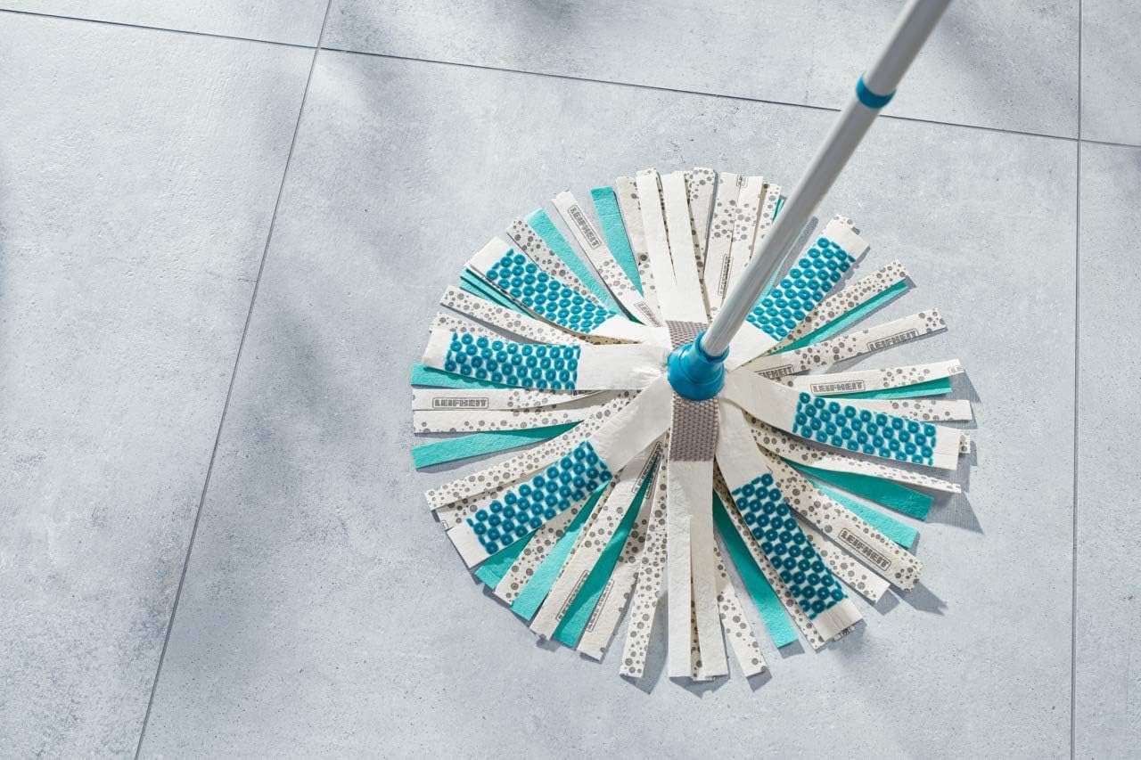 Testina Lavapavimenti Leifheit Power 3 In 1 - Blu, 40x30cm, Lavabile In Lavatrice - Foto 2