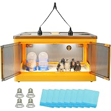 Chick Breeding Box Large with Heat Lamp Chicken Coop Heating Foldable
