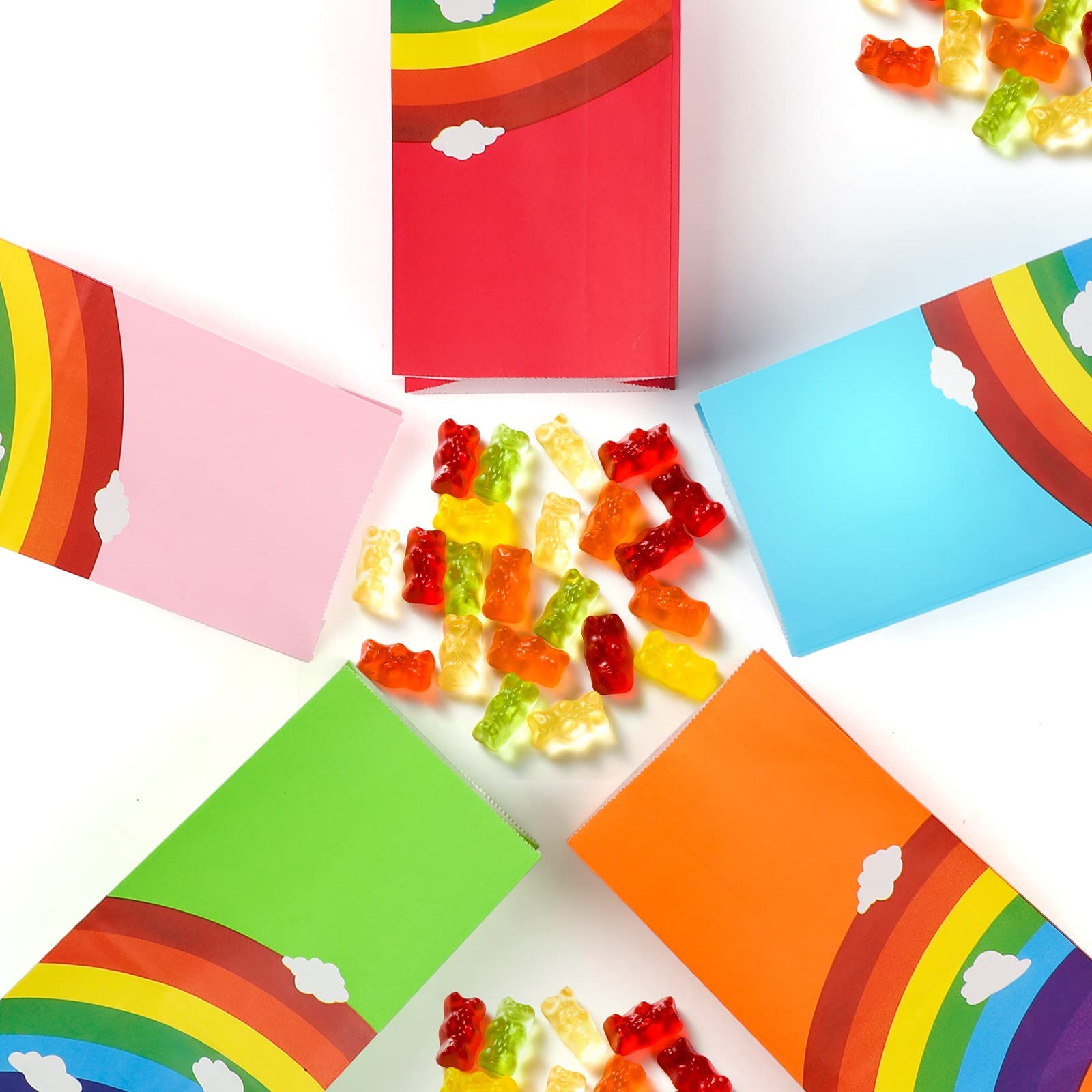 100 Pezzi Sacchetti Compleanno Bambini, Sacchetti Regalo Bustine