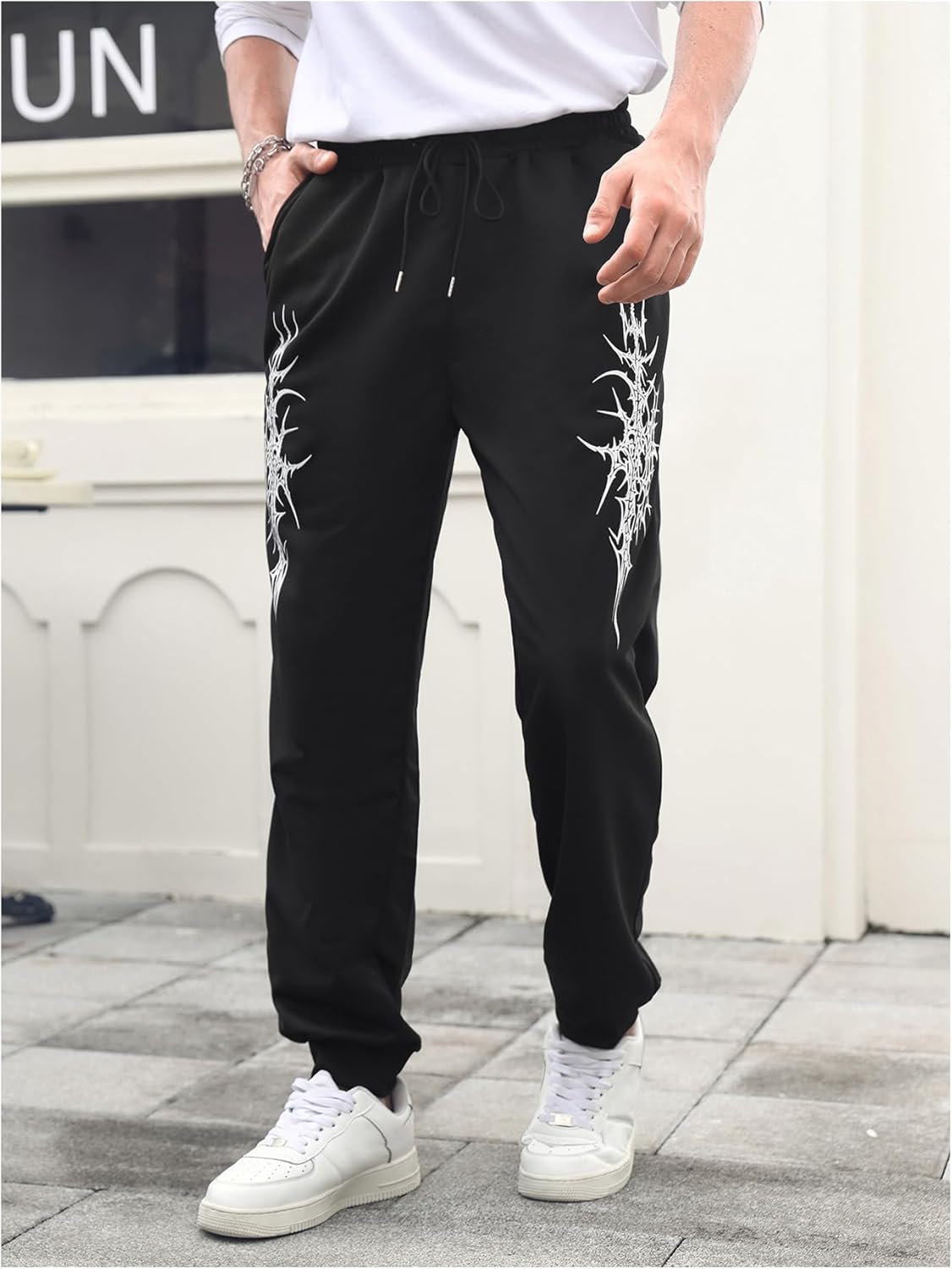 SHENHE Men's Graphic Drawstring Jogger Track Pants Loose Athletic Sports Sweatpants Streetwear - Image 7