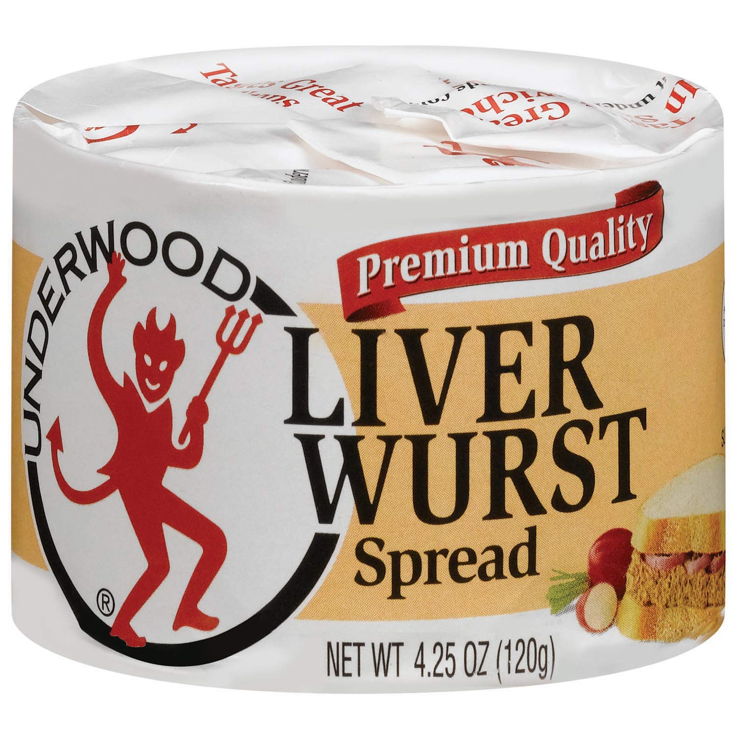 Underwood Liver Wurst Spread, 4.25 Ounce (Pack of 24)Underwood Liver Wurst Spread, 4.25 Ounce (Pack…
