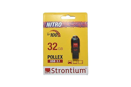 Strontium 32gb Pollex USB 3.1, Black at Rs. 479