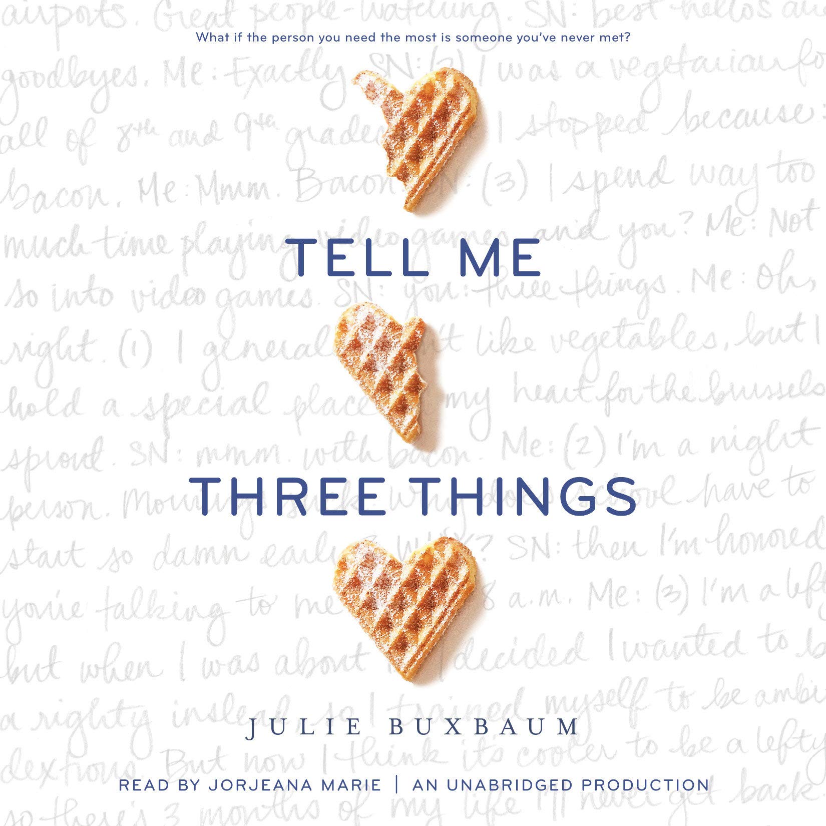 Cover art for Tell Me Three Things