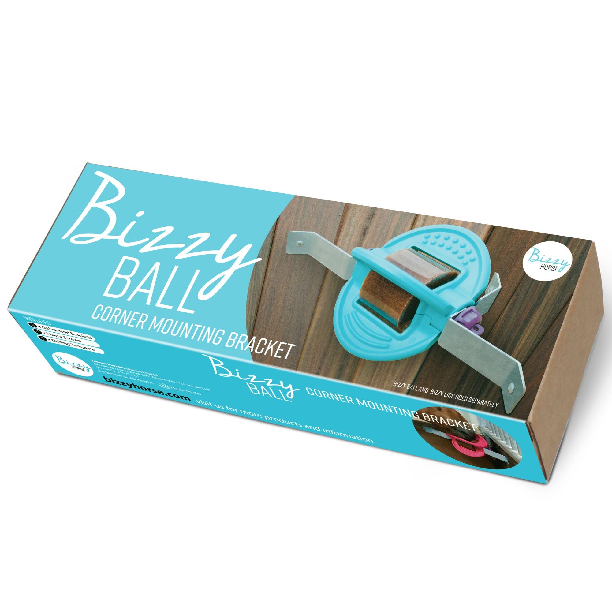 Bizzy Ball Wall Bracket | Use with Bizzy Ball & Bizzy Lick Horse Lick | 672g