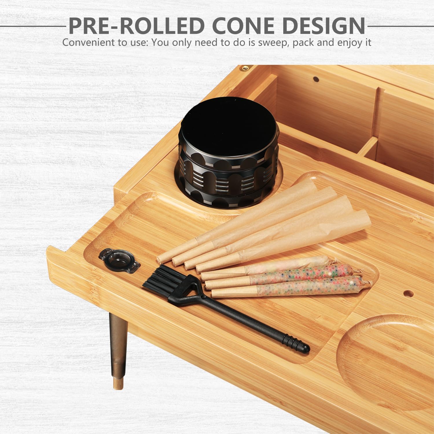 Premium Storage Box - Extra Large Bamboo Box with Combination Lock for Home Storage and Great Gift（Natural Bamboo）