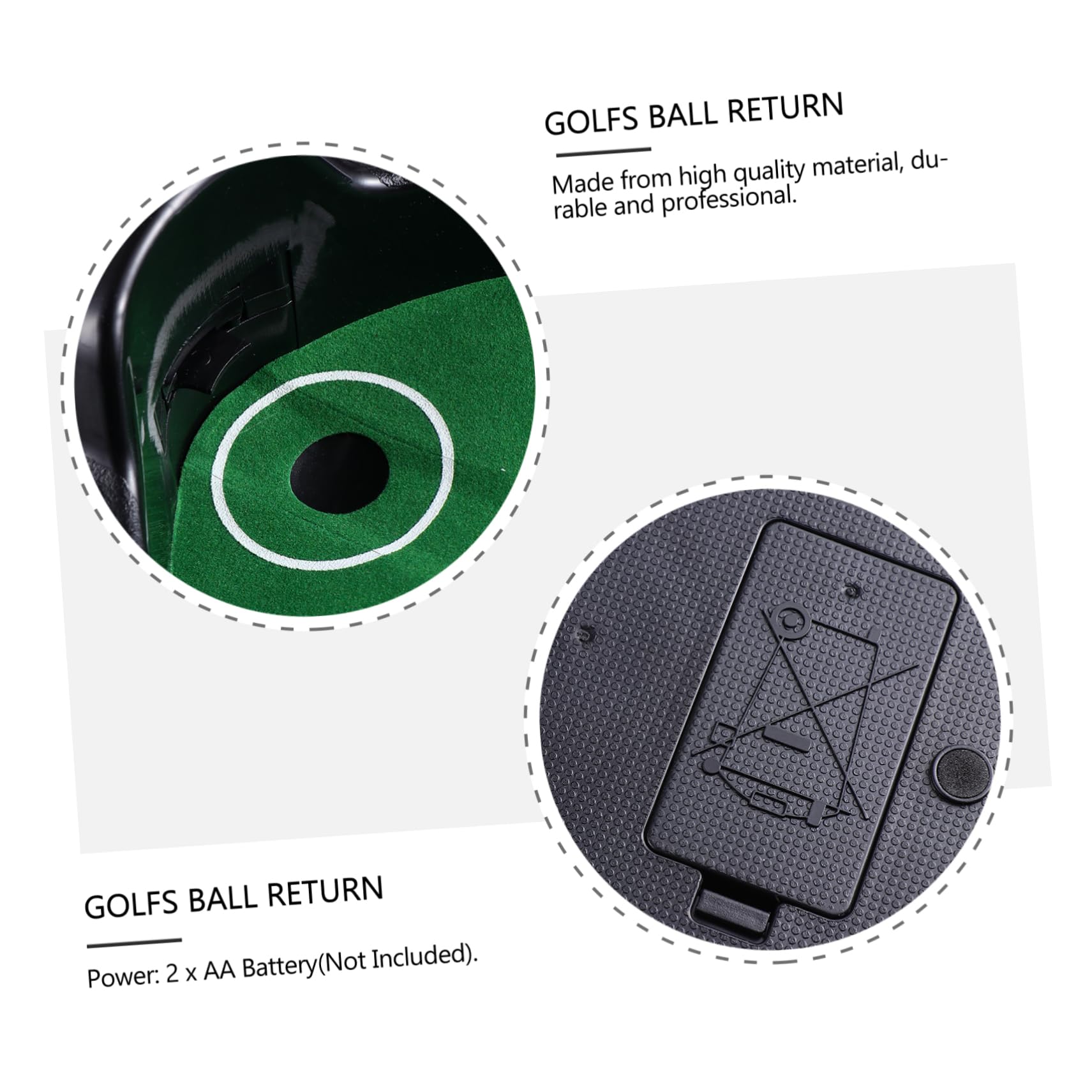 ibasenice Electric Golf Ball Picker Golfs Auto Return System for Practice No Battery Included