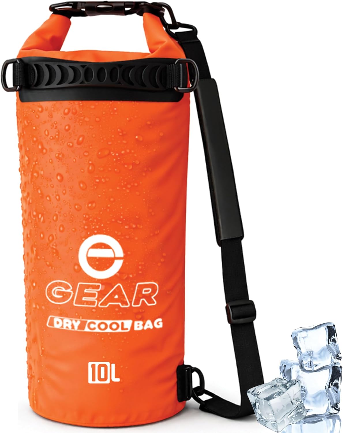 Enthusiast Gear Insulated Dry Bag Floating Cooler – 10L / 15L / 25L Roll Top, Leak Proof, Waterproof, Collapsible, with Padded Shoulder Strap - Perfect for Kayaking Fishing Beach