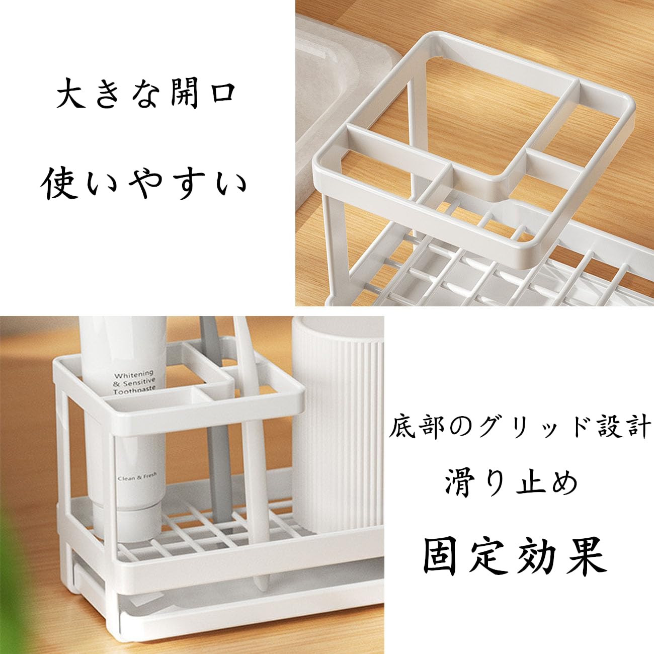 Amazon.co.jp: QINGQIU 歯ブラシスタンド 大容量 歯ブラシ