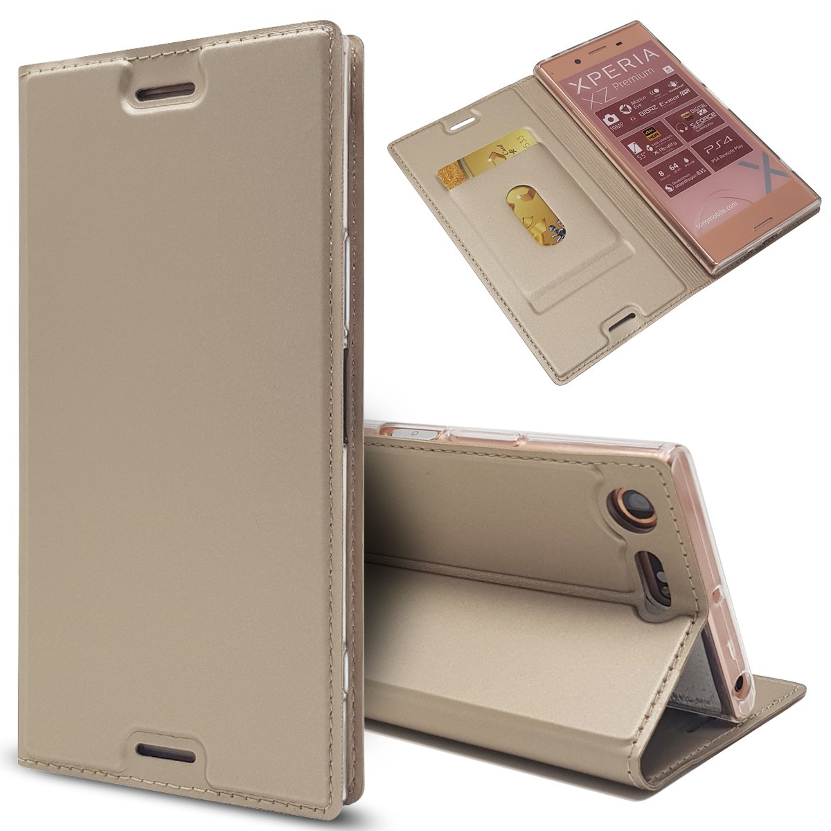 Amazon.co.jp: ソニー Xperia XZ Premium SO-04J ケース 手帳型 Xperia