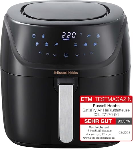 Russell Hobbs SatisFry XXL, programmierbar, 8L Heißluftfritteuse