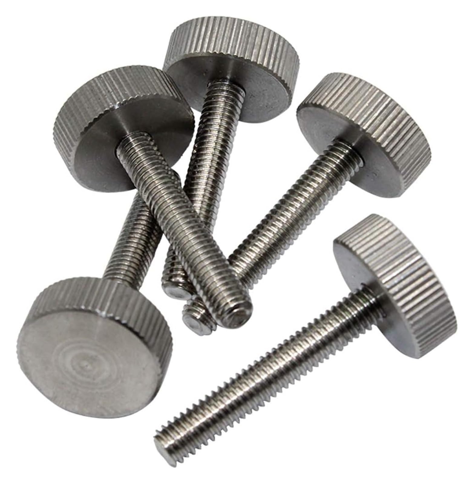 Dadi A Manopola Zigrinata M5 - Acciaio Nichelato Per Fissaggi Manuali Senza Attrezzi - Foto 7