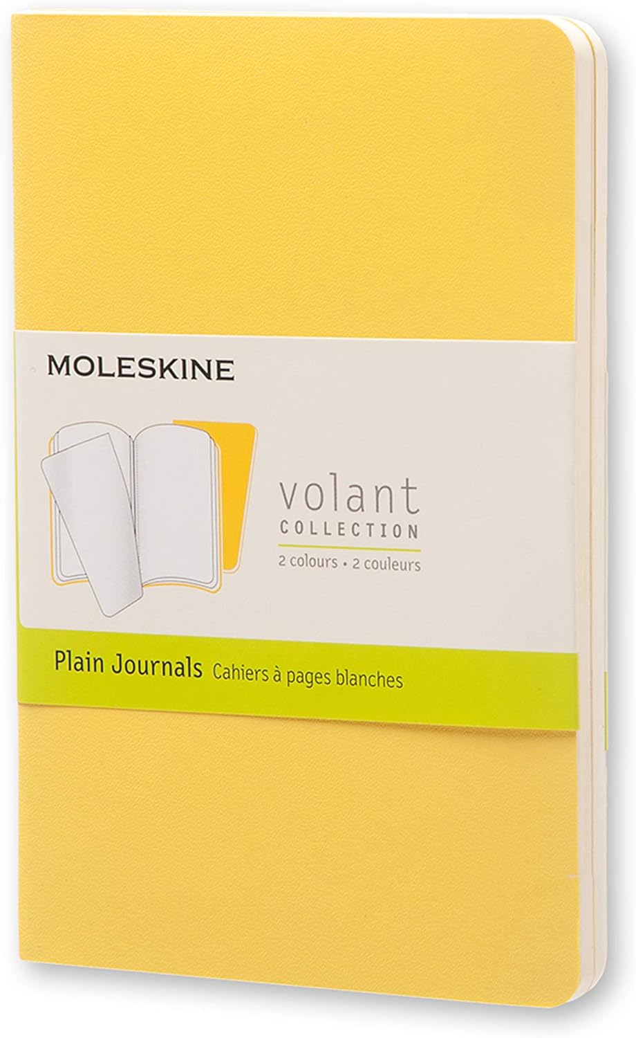 Moleskine Volant Journal Plain Pocket, Sunflower/Brass