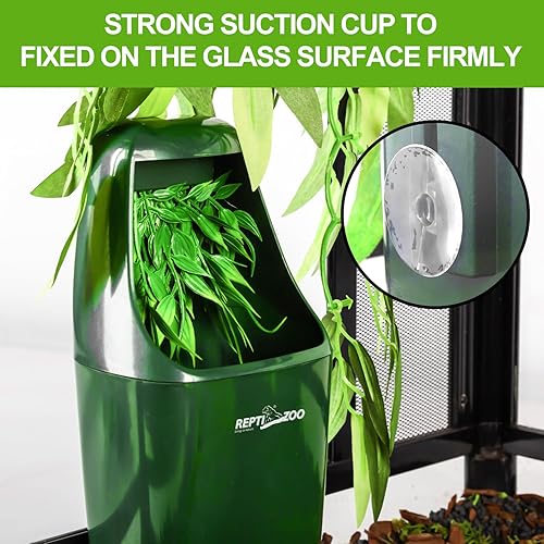 Miniatura 3 de REPTIZOO Dispensador automático de agua para reptiles en cascada de reptiles, fuente de agua camaleón, gotero de agua para dragón barbudo, iguana,