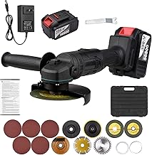 Lianai Rebarbadora elétrica operada por bateria Rebarbadora portátil com bateria de lítio Ferramenta rebarbadora portátil com bateria de íon de lítio e carregador Alça de 2 posições com carr