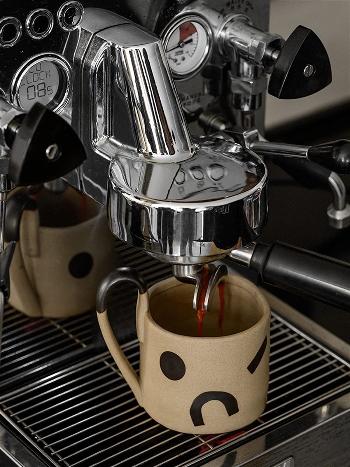 Tazas de Café Copa de café geométrica creativa Manija grande de cerámica personalizada taza de té retra doméstica de la oficina de la oficina de la taza personalizada regalo para Hogar, Oficina, Fiest