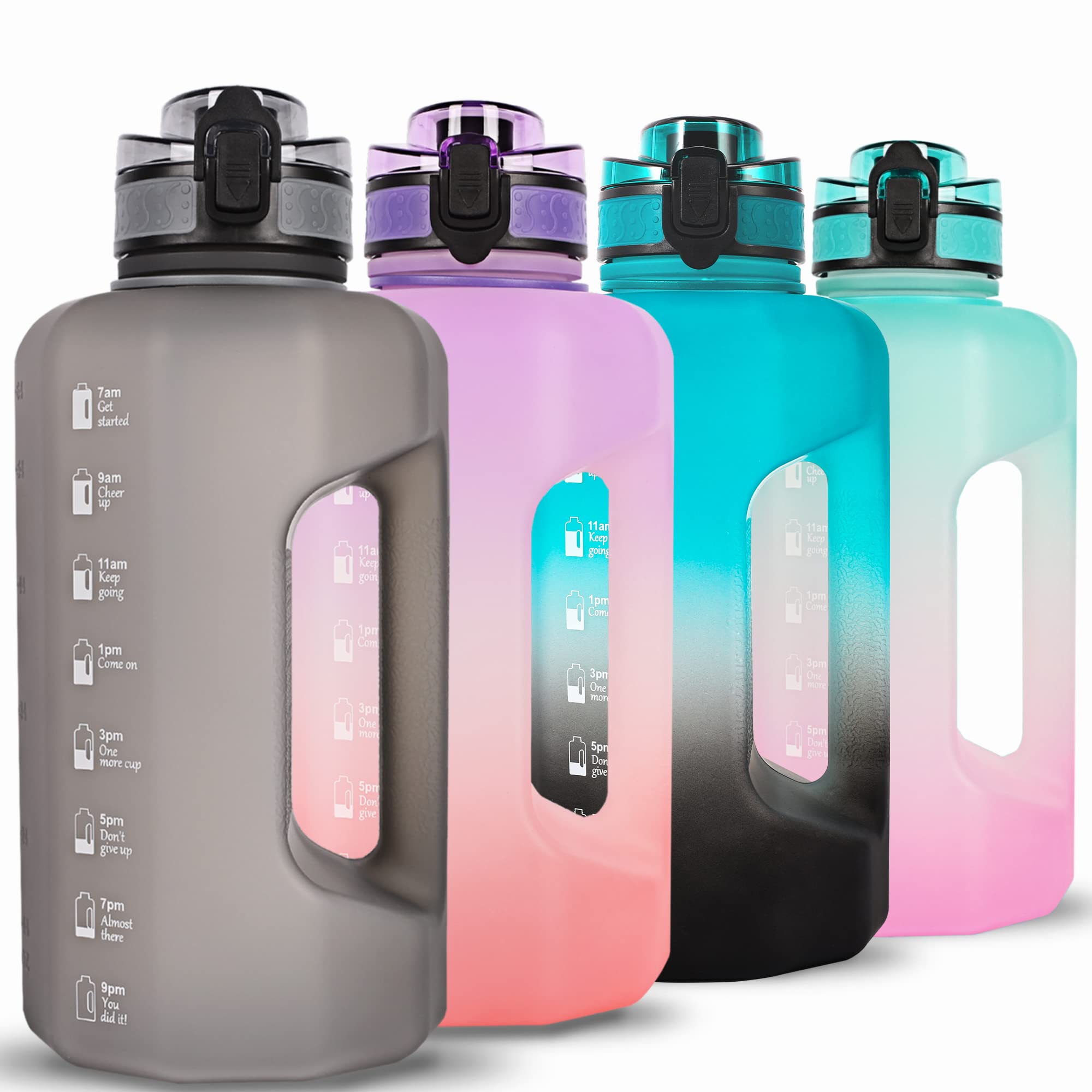 GIFUBOWA Big Water Bottle 2.2 Litre with Handle Leak Proof BPA Free Large Capacity Daily Drinks Jug for Gym Fitness