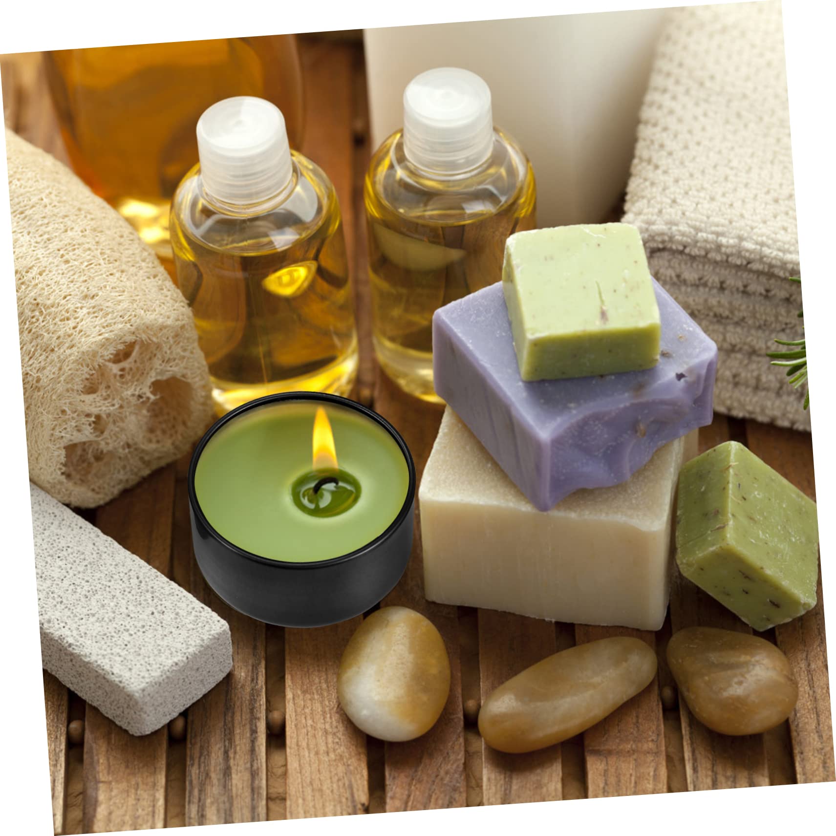 3 Set di Coperchi per Candele in Metallo da 50 Ml Barattoli per Candele in per La Fabbricazione di Candele Spezie Viaggi E Artigianato 12 Pezzi * 3
