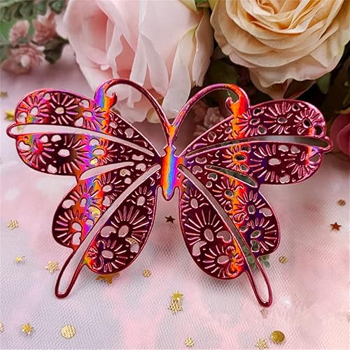 Miniatura 4 de 2 piezas de metal troqueladas de mariposa, diseño de animales de mariposas, troqueles de insectos, plantillas para manualidades, plantillas para