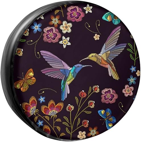 Miniatura 8 de Foruidea Cubierta de neumático de repuesto de pastor alemán negro de piel sintética, para remolque, RV, SUV y muchos vehículos, 15 pulgadas