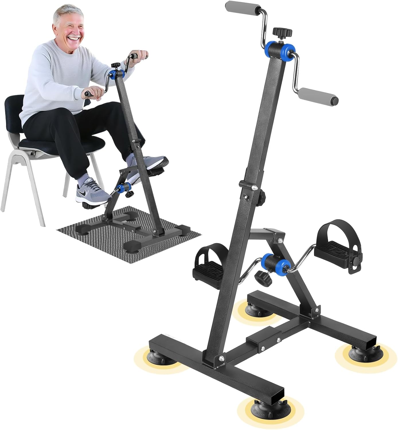 Foldable Arm and Leg Train Bike for Seniors – 16″ W×16″ D×38″ H Fol…