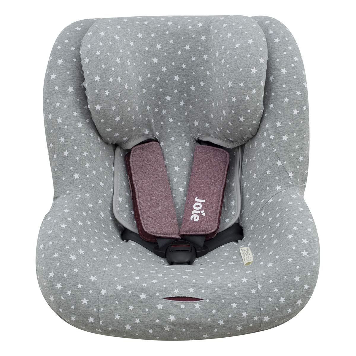 JYOKO Kids Funda de algodón para Silla de Coche Compatible con Jané Ikonic Jané Gravity Joie Anchor Advance (White Star)