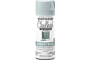 Rust-Oleum Serenity Blue Chalked Ultra Matte Spray Paint: Transform Furniture with Exquisite Aqua Elegance