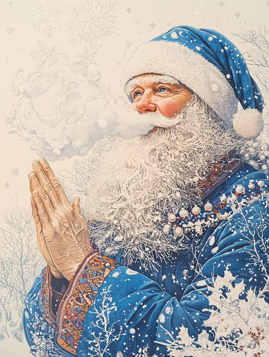 WEISHIWE Père Noël Peinture Numero Adulte Kits, 80x100cm m-866