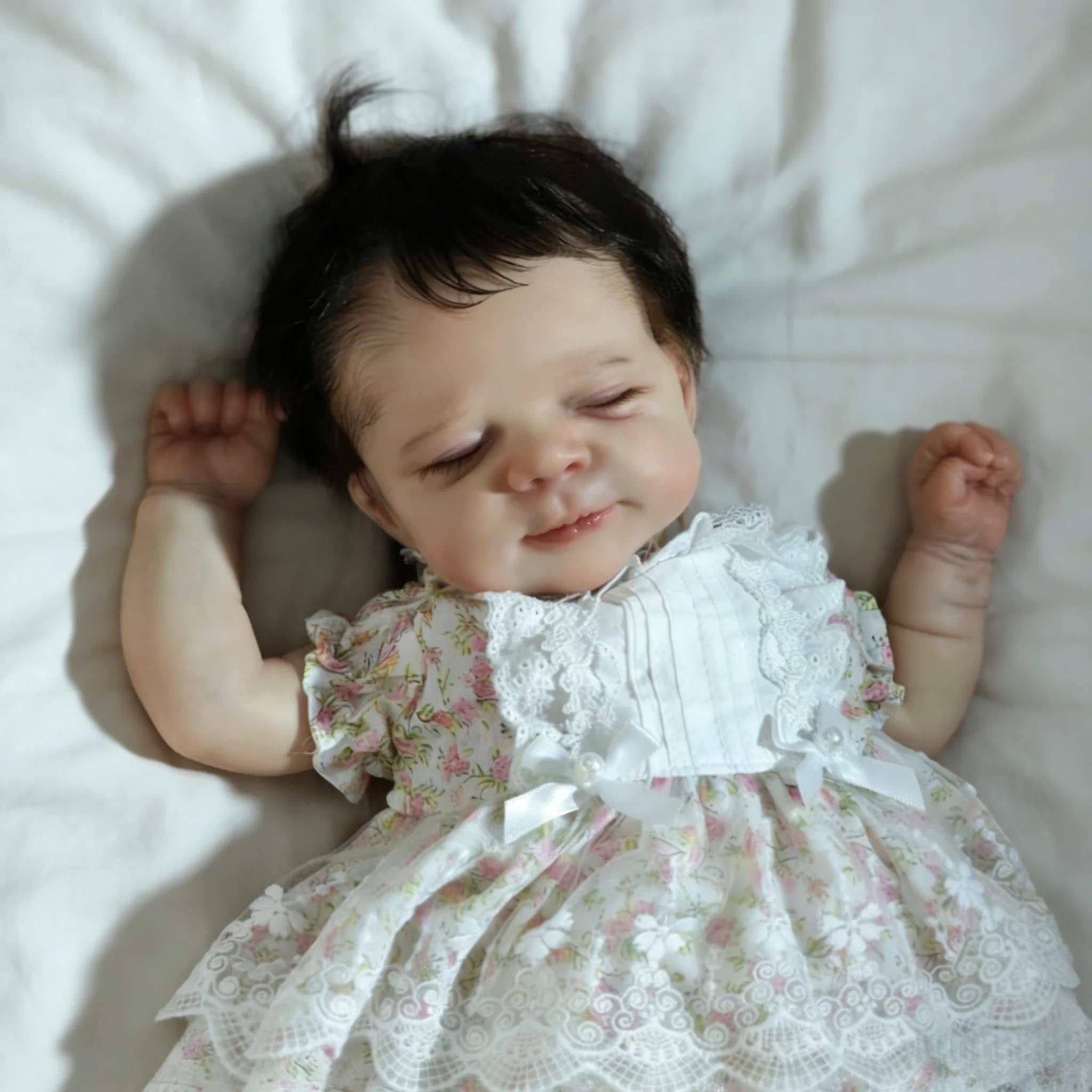 Realistyczny miękki silikon Reborn Baby Doll Girl Cloth Body 45 cm, które wyglądają jak prawdziwe noworodek, ręcznie robione winylowe kończyny, realistyczne, Reborn Baby Dolls zabawka