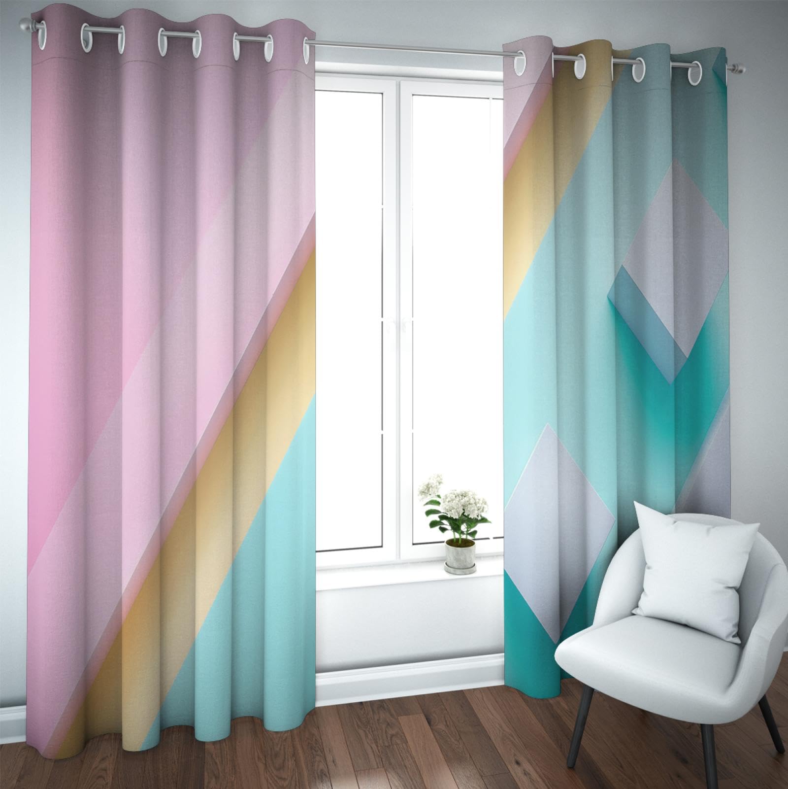 Rideau isolé thermiquement et occultant style simple pour salon et chambre