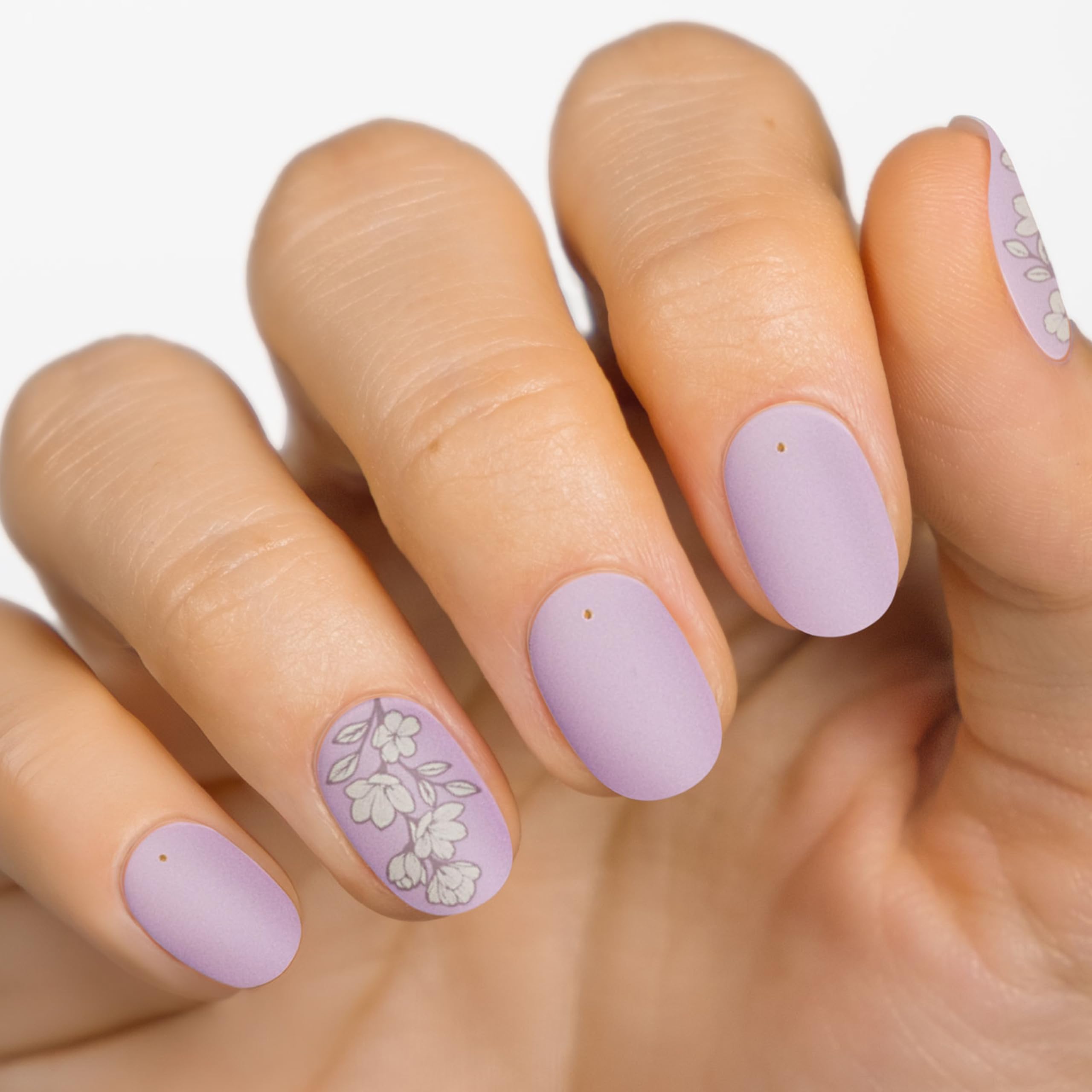 MOYOU LONDON Semi Cured Gel Nail Strips - 20 Pcs. Nail Wraps for Salon-Quality Manicure - Works with Any UV Nail Lamp - Easy to Apply, Trim, & Remove Gel Nail Stickers - Image 2