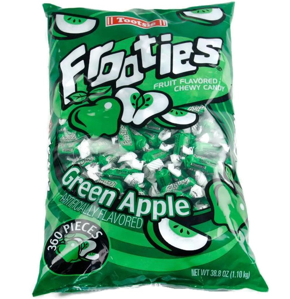 Amazon.com : Frooties 360 Piece Bag Green Apple : Gummy Candy