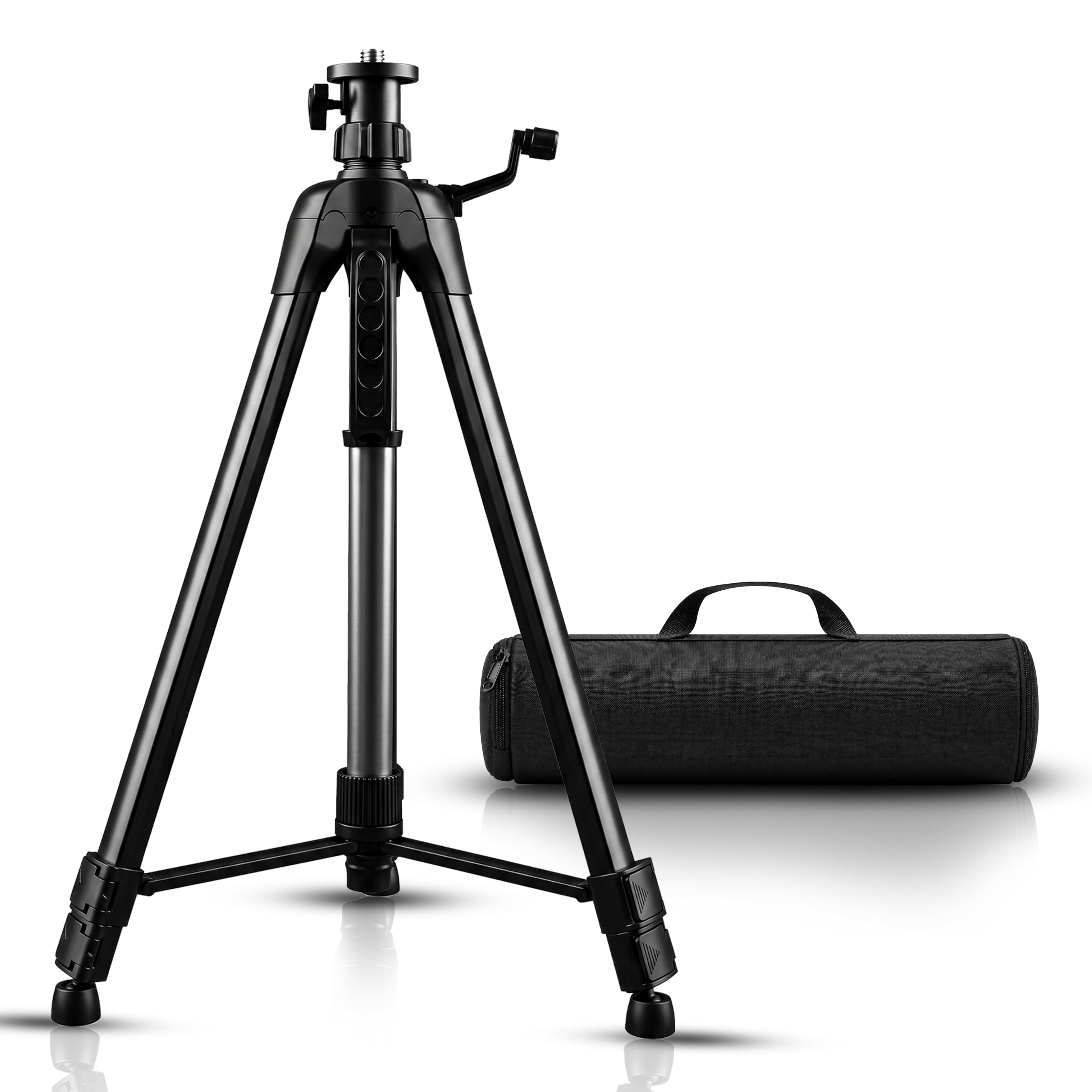 TOMAHAWK® TP-B10-Tripod - Adjustable Aluminium Alloy Laser Tripod Stand Holder with 3-Way Pan Head, Bubble Level and Extra 5/8" Thread-picture-10